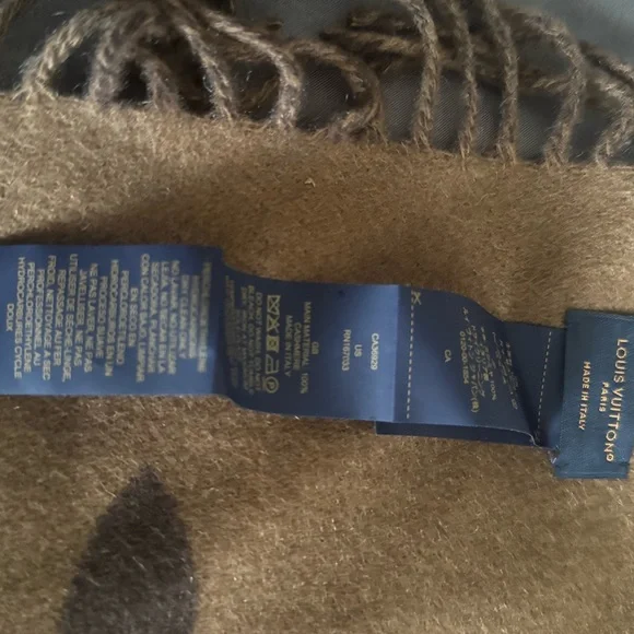Louis Vuitton Chocolate and Caramel Monogram Scarf